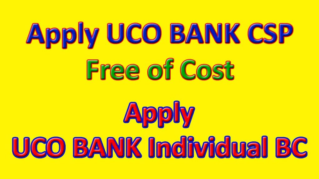 UCO Bank CSP Apply Online